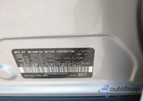 2017 Mitsubishi Outlander Sport 2.4 Sel z USA, uszkodzony, nr VIN JA4AP4AW2HZ056274